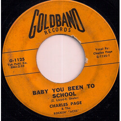 Charles Page And The Rockin' Aces Baby You Been To School / Searching For Love USED VINYL 7INCH 45 RPM