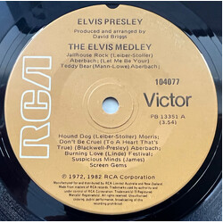 Elvis Presley The Elvis Medley USED VINYL 7INCH SINGLE