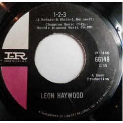Leon Haywood 1-2-3 / Soul On USED VINYL 7INCH 45 RPM SINGLE
