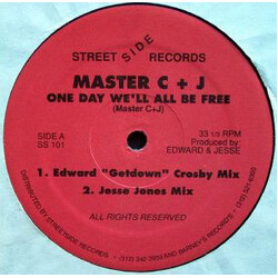 Master C & J One Day We'll All Be Free USED VINYL 12INCH 33 S RPM