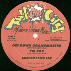 Grandmaster Caz Get Down Grandmaster / I'm Caz USED VINYL 12INCH 33 S RPM