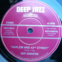 Deep Sensation Harlem And 42nd Street USED VINYL 7INCH 45 RPM