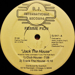Femme Fion Jack The House USED VINYL 12INCH 33 S RPM