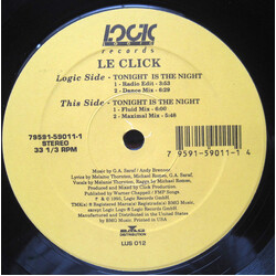 Le Click Tonight Is The Night USED VINYL 12INCH 33 S RPM