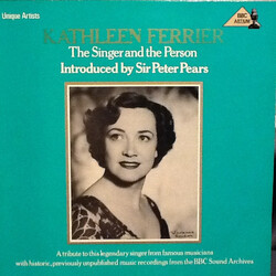 Kathleen Ferrier / Peter Pears The Singer And The Person Vinyl LP USED