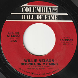 Willie Nelson Georgia On My Mind / Blue Skies USED VINYL 7INCH 45 RPM REISSUE STYRENE STEREO