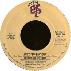 Bernard Wright Just Chillin' Out USED VINYL 7INCH 45 RPM STYRENE STEREO
