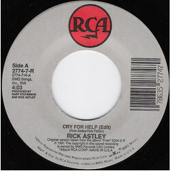 Rick Astley Cry For Help USED VINYL 7INCH