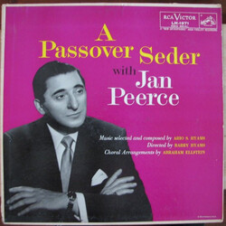 Jan Peerce A Passover Seder With Jan Peerce Vinyl LP USED