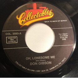 Don Gibson Oh! Lonesome Me / Sea Of Heartbreak USED VINYL 7INCH 45 RPM REISSUE