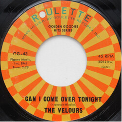 The Velours / Buddy Knox Can I Come Over Tonight / Hula Love USED VINYL 7INCH 45 RPM SINGLE STYRENE