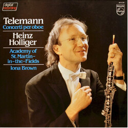 Georg Philipp Telemann / Heinz Holliger / The Academy Of St. Martin-in-the-Fields / Iona Brown Concerti Per Oboe Vinyl LP USED