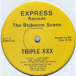 Triple XXX The Bedroom Scene USED VINYL 12INCH 33 S RPM