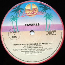 Tavares / Dan Hartman Heaven Must Be Missing An Angel / I Can Dream About You USED VINYL 12INCH 33 S RPM