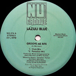 Lazuli Blue Groove Me Rite USED VINYL 12INCH 33 S RPM