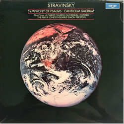 Igor Stravinsky / The Choir Of Christ Church Cathedral / Philip Jones Brass Ensemble / Simon Preston Symphony Of Psalms • Canticum Sacrum Vinyl LP USE