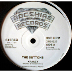 Mike & Brenda Sutton Kraazy USED VINYL 12INCH 33 S RPM STEREO