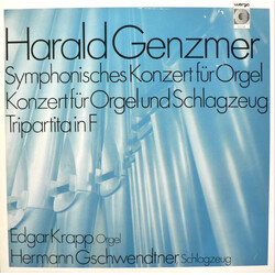 Harald Genzmer / Edgar Krapp / Hermann Gschwendtner Symphonisches Konzert Für Orgel / Konzert Für Orgel Und Schlagzeug / Tripartita In F Vinyl LP USED