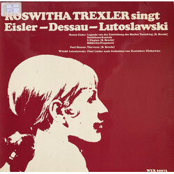 Roswitha Trexler Roswitha Trexler Singt Eisler / Dessau / Lutoslawski Vinyl LP USED