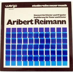 Aribert Reimann Konzert Für Klavier Und 19 Spieler / Engführung Für Tenor Und Klavier Vinyl LP USED