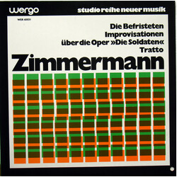 Bernd Alois Zimmermann Die Befristeten / Improvisationen Über Die Oper "Die Soldaten" / Tratto Vinyl LP USED
