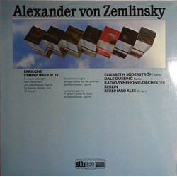 Alexander Von Zemlinsky / Radio-Symphonie-Orchester Berlin / Bernhard Klee / Elisabeth Söderström / Dale Duesing Lyrische Symphonie Op. 18 Vinyl LP US