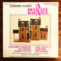 Edward Albee / Katharine Hepburn / Lee Remick / Joseph Cotten / Paul Scofield / Kate Reid (4) A Delicate Balance Vinyl LP USED