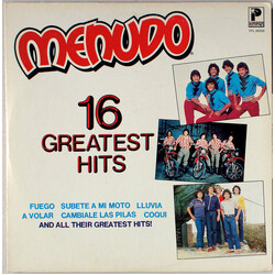 Menudo 16 Greatest Hits Vinyl LP USED