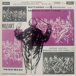 Wolfgang Amadeus Mozart / London Symphony Orchestra / Peter Maag Notturno For 4 Orchestras, Serenata Notturna, Etc. Vinyl LP USED