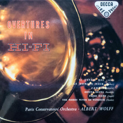 Orchestre De La Société Des Concerts Du Conservatoire / Albert Wolff Overtures In Hi-Fi Vinyl LP USED