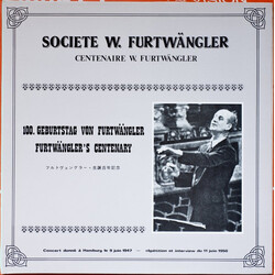 Wilhelm Furtwängler Centenaire W. Furtwängler (1886-1986): 100. Geburtstag Von Furtwangler (Furtwangler's Centenary) Vinyl LP USED