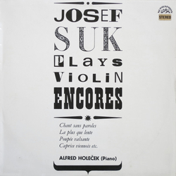 Josef Suk / Alfred Holeček Plays Violin Encores Vinyl LP USED