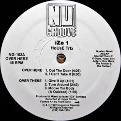 Ize 1 HoUsE Trix USED VINYL 12INCH
