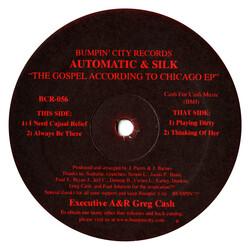 Automatic & Silk The Gospel According To Chicago EP USED VINYL 12INCH EP 33 S RPM