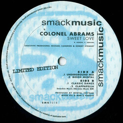 Colonel Abrams Sweet Love USED VINYL 12INCH 33 S RPM LIMITED EDITION