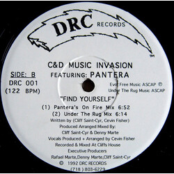 C & D Music Invasion / Pantera (5) Find Yourself USED VINYL 12INCH 33 S RPM