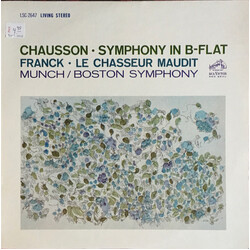 Ernest Chausson / César Franck / Charles Munch / Boston Symphony Orchestra Symphony In B-Flat / Le Chasseur Maudit Vinyl LP USED