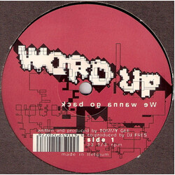 Word Up We Wanna Go Back USED VINYL 12INCH
