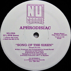 Aphrodisiac Song Of The Siren USED VINYL 12INCH 33 S RPM