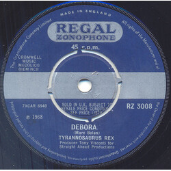 Tyrannosaurus Rex Debora USED VINYL 7INCH 45 RPM SINGLE