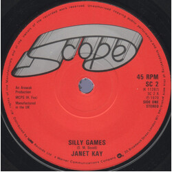 Janet Kay Silly Games USED VINYL 7INCH 45 RPM SINGLE STEREO