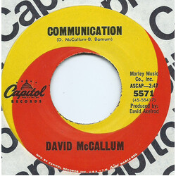 David McCallum Communication / My Carousel USED VINYL 7INCH 45 RPM SINGLE