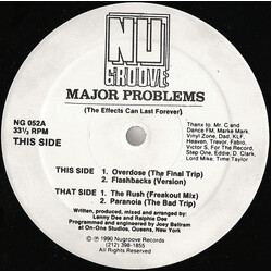 Major Problems The Effects Can Last Forever USED VINYL 12INCH 33 S RPM