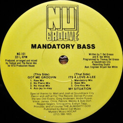 Mandatory Bass Got Me Groovin USED VINYL 12INCH 33 S RPM