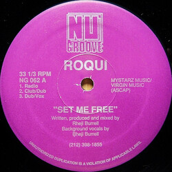 Roqui Set Me Free / I've Just Begun To Love You (Day By Day) USED VINYL 12INCH 33 S RPM