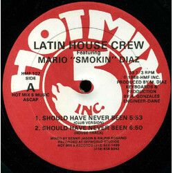 Latin House Crew / Mario Diaz Should Have Never Been USED VINYL 12INCH 33 S RPM
