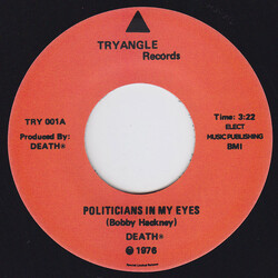 Death (8) Politicians In My Eyes USED VINYL 7INCH 45 RPM SINGLE REISSUE