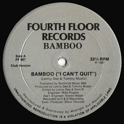 Bamboo (2) Bamboo ("I Can't Quit") USED VINYL 12INCH 33 S RPM