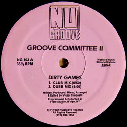 Groove Committee Dirty Games USED VINYL 12INCH 33 S RPM