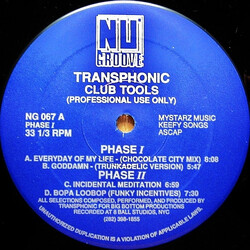Transphonic Club Tools USED VINYL 12INCH 33 S RPM